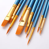 150 Piece Wood Nylon Hair Painting Brush for Watercolor Acrylic Oil Painting