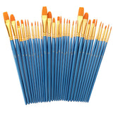 150 Piece Wood Nylon Hair Painting Brush for Watercolor Acrylic Oil Painting