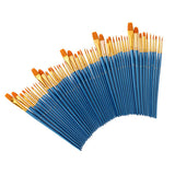 150 Piece Wood Nylon Hair Painting Brush for Watercolor Acrylic Oil Painting