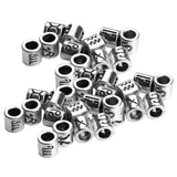 Maxbell 60 Pieces Mixed Antique Silver Alloy 12 Constellation Large Hole Spacer Loose Beads for Beading Craft DIY Bracelets Necklaces - Aladdin Shoppers