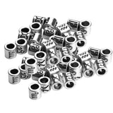 Maxbell 60 Pieces Mixed Antique Silver Alloy 12 Constellation Large Hole Spacer Loose Beads for Beading Craft DIY Bracelets Necklaces - Aladdin Shoppers