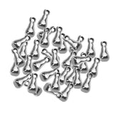 50 Pieces 6x3x3mm 1mm Hole Stainless Steel Tear Drop Pendants Charms Tail Extend Chain End Beads DIY Jewelry Findings - Aladdin Shoppers