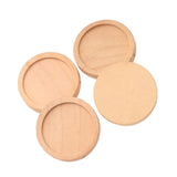 Maxbell Maxbell 20pcs Natural Wooden Material Round Blank Charms Pendants Setting Base Cabochon Tray For Jewelry 30mm Bracelets Necklace DIY