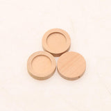 Maxbell 20pcs Natural Wooden Material Round Blank Charms Pendants Setting Base Cabochon Tray For Jewelry 30mm Bracelets Necklace DIY - Aladdin Shoppers