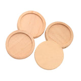 Maxbell 20pcs Natural Wooden Material Round Blank Charms Pendants Setting Base Cabochon Tray For Jewelry 30mm Bracelets Necklace DIY - Aladdin Shoppers