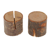 Maxbell 10 Pieces Rustic Wedding Party Wooden Table Numbers Holder Wood Place Name Card Holders Memo Note Card Message Clips - Aladdin Shoppers