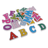 26 Pieces Painted Wooden Letters Wooden Uppercase Letters Alphabets Great for Crafts Pendants DIY Home Party Decoration Displays Kids Learning Letters - Aladdin Shoppers