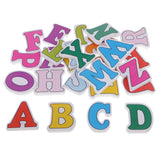 26 Pieces Painted Wooden Letters Wooden Uppercase Letters Alphabets Great for Crafts Pendants DIY Home Party Decoration Displays Kids Learning Letters - Aladdin Shoppers