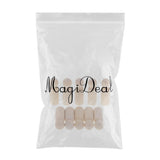 Maxbell 10 Pieces Unfinished Wood Plain Blank People Body Family Men Women Peg Dolls Unpainted Toys DIY Weddings Dolls for Painting Craft 63x20mm - Aladdin Shoppers