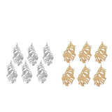 Maxbell 12Pcs Large Feather Charms Pendants DIY Bookmark Jewelry Findings Gold