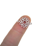 Maxbell 50pcs Hexagram Ornaments Alloy Charms Pendants For Fashion Jewelry Crafts - Aladdin Shoppers