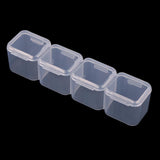 28 Grids Clear Plastic Jewelry Dividers Storage Organizer Box Case with Lid for Beads,Small Parts,Small Plastic Fishing Tackle (25 x 20 x 22 mm) - Aladdin Shoppers