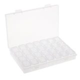 28 Grids Clear Plastic Jewelry Dividers Storage Organizer Box Case with Lid for Beads,Small Parts,Small Plastic Fishing Tackle (25 x 20 x 22 mm) - Aladdin Shoppers