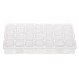 28 Grids Clear Plastic Jewelry Dividers Storage Organizer Box Case with Lid for Beads,Small Parts,Small Plastic Fishing Tackle (25 x 20 x 22 mm) - Aladdin Shoppers