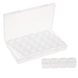 28 Grids Clear Plastic Jewelry Dividers Storage Organizer Box Case with Lid for Beads,Small Parts,Small Plastic Fishing Tackle (25 x 20 x 22 mm) - Aladdin Shoppers