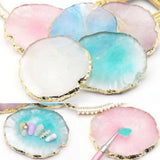 2xnail art Palette drink coaster cup mat decors white