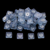 Clear Rubber Feet Bumpers Pad 50pcs Furniture Transparent Bumper- Noise Dampening Buffer for Door Drawer Cabinet Square - Aladdin Shoppers