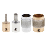 2 Pack Golden Stained Glass Grinder Head Bit Diamond Grinding Wheel for Tile