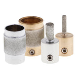 2 Pack Golden Stained Glass Grinder Head Bit Diamond Grinding Wheel for Tile