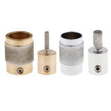 2 Pack Golden Stained Glass Grinder Head Bit Diamond Grinding Wheel for Tile
