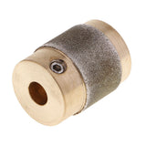 2 Pack Golden Stained Glass Grinder Head Bit Diamond Grinding Wheel for Tile