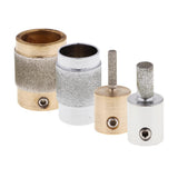 2 Pack Golden Stained Glass Grinder Head Bit Diamond Grinding Wheel for Tile