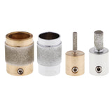 2 Pack Golden Stained Glass Grinder Head Bit Diamond Grinding Wheel for Tile