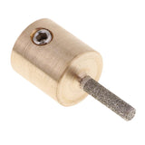2 Pack Golden Stained Glass Grinder Head Bit Diamond Grinding Wheel for Tile