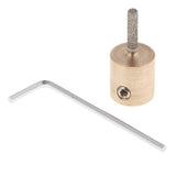 2 Pack Golden Stained Glass Grinder Head Bit Diamond Grinding Wheel for Tile