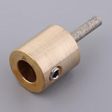 2 Pack Golden Stained Glass Grinder Head Bit Diamond Grinding Wheel for Tile