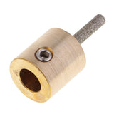 2 Pack Golden Stained Glass Grinder Head Bit Diamond Grinding Wheel for Tile