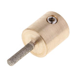 2 Pack Golden Stained Glass Grinder Head Bit Diamond Grinding Wheel for Tile