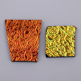 Maxbell Dichroic Glass Scraps coe 90 Fusible Glass for DIY Jewelry Making Crafts