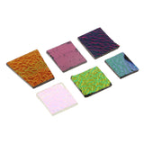 Maxbell Dichroic Glass Scraps coe 90 Fusible Glass for DIY Jewelry Making Crafts