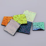 Maxbell Dichroic Glass Scraps coe 90 Fusible Glass for DIY Jewelry Making Crafts