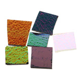 Maxbell Dichroic Glass Scraps coe 90 Fusible Glass for DIY Jewelry Making Crafts