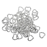 Maxbell Wholesale 100 Pieces Hollow Heart Beads Charms Pendants DIY for Jewelry Making and Crafting - Aladdin Shoppers