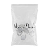 Maxbell 10 Pieces Tibetan Silver Water Drop Shaped Settings Bezel Tray Pendant Blank Fit for 40x30mm Cabochons - Aladdin Shoppers