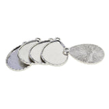 Maxbell 10 Pieces Tibetan Silver Water Drop Shaped Settings Bezel Tray Pendant Blank Fit for 40x30mm Cabochons - Aladdin Shoppers