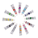 12 Colors Tube Watercolor Paint Set Pigment Art Painting Drawing Tools Supplies for Art DIY Painting Graffiti - Aladdin Shoppers