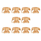 Maxbell 10pcs Phone Shaped Rustic Wooden Pieces Slices Wooden Embellishment Wedding Table Scatter Decoration Crafts Children DIY Manual Patch - Aladdin Shoppers