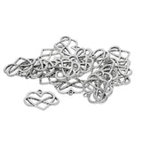 Maxbell 20pcs Heart Style Charms Craft Supplies Tibetan Silver Charms Pendants For Crafting, Jewelry Findings Making Accessory For DIY Necklace Bracelet - Aladdin Shoppers