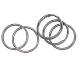 Maxbell 100 Pieces Blank Stainless Steel Split Key Rings 15mm Blanks Iron Keyring Hoop Metal Loop Ring Findings Connector - Aladdin Shoppers