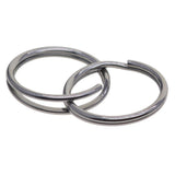 Maxbell 100 Pieces Blank Stainless Steel Split Key Rings 15mm Blanks Iron Keyring Hoop Metal Loop Ring Findings Connector - Aladdin Shoppers