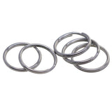 Maxbell 100 Pieces Blank Stainless Steel Split Key Rings 15mm Blanks Iron Keyring Hoop Metal Loop Ring Findings Connector - Aladdin Shoppers