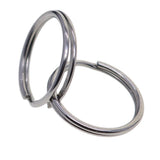 Maxbell 100 Pieces Blank Stainless Steel Split Key Rings 15mm Blanks Iron Keyring Hoop Metal Loop Ring Findings Connector - Aladdin Shoppers