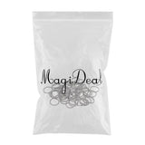Maxbell 100 Pieces Blank Stainless Steel Split Key Rings 15mm Blanks Iron Keyring Hoop Metal Loop Ring Findings Connector - Aladdin Shoppers