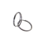 Maxbell 100 Pieces Blank Stainless Steel Split Key Rings 15mm Blanks Iron Keyring Hoop Metal Loop Ring Findings Connector - Aladdin Shoppers