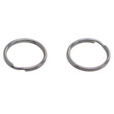 Maxbell 100 Pieces Blank Stainless Steel Split Key Rings 15mm Blanks Iron Keyring Hoop Metal Loop Ring Findings Connector - Aladdin Shoppers