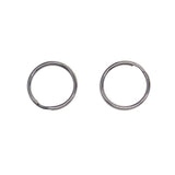Maxbell 100 Pieces Blank Stainless Steel Split Key Rings 15mm Blanks Iron Keyring Hoop Metal Loop Ring Findings Connector - Aladdin Shoppers
